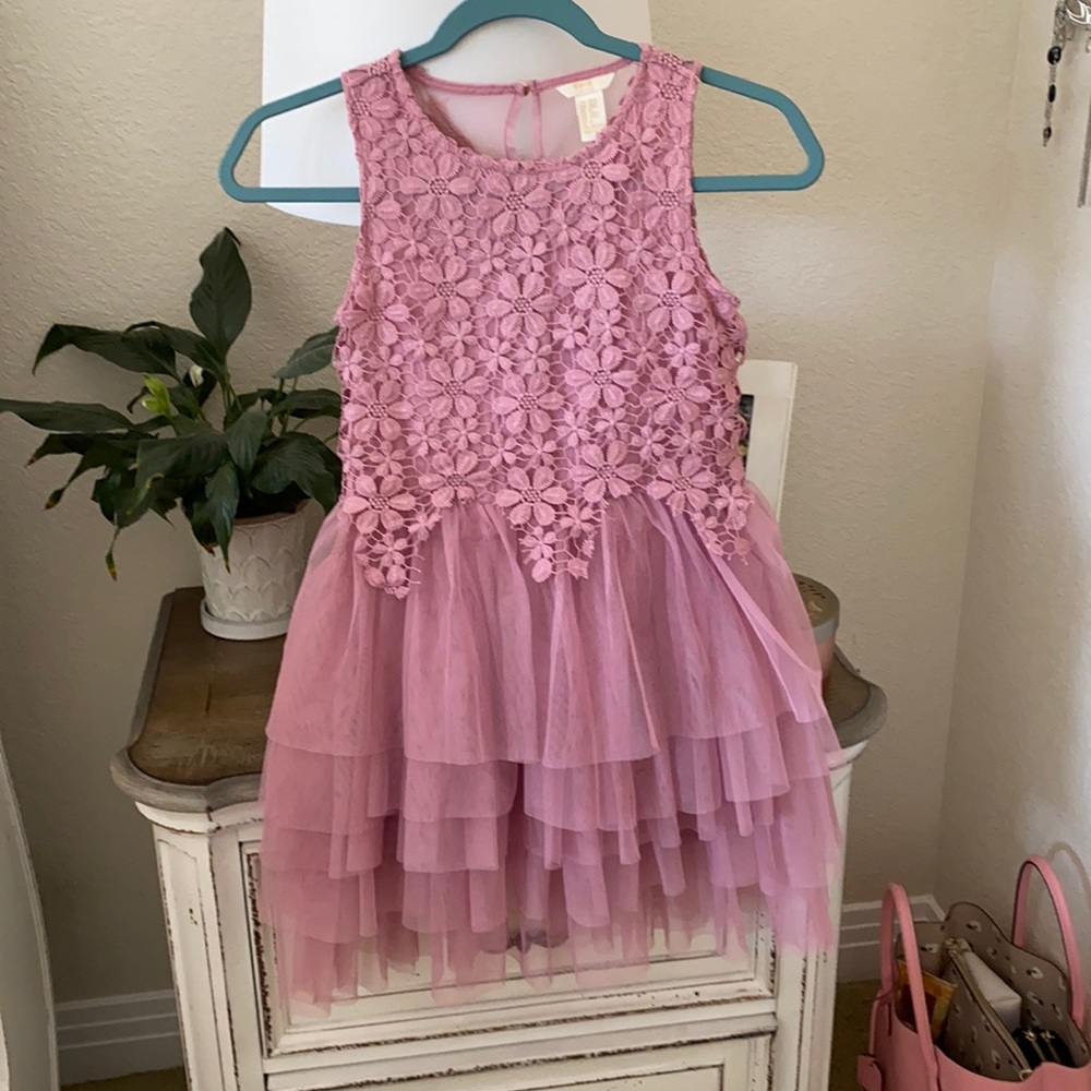 Mauve tulle dress